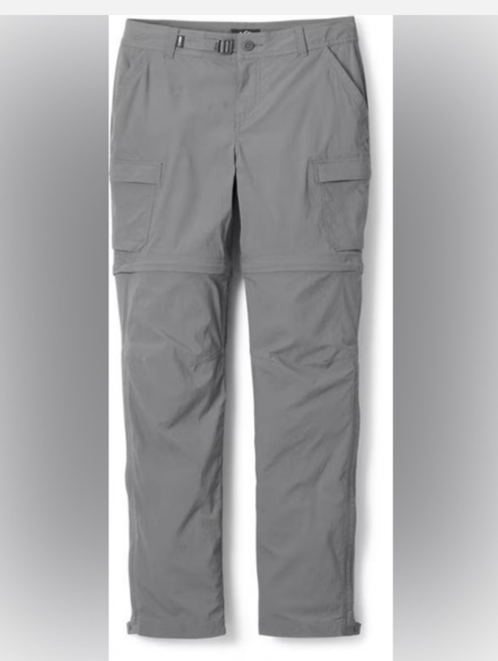 REI COOP Womens Sahara Convertible Pants Gray Size 8P Hiking Outdoor